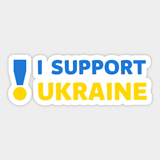 I support Ukraine Sticker